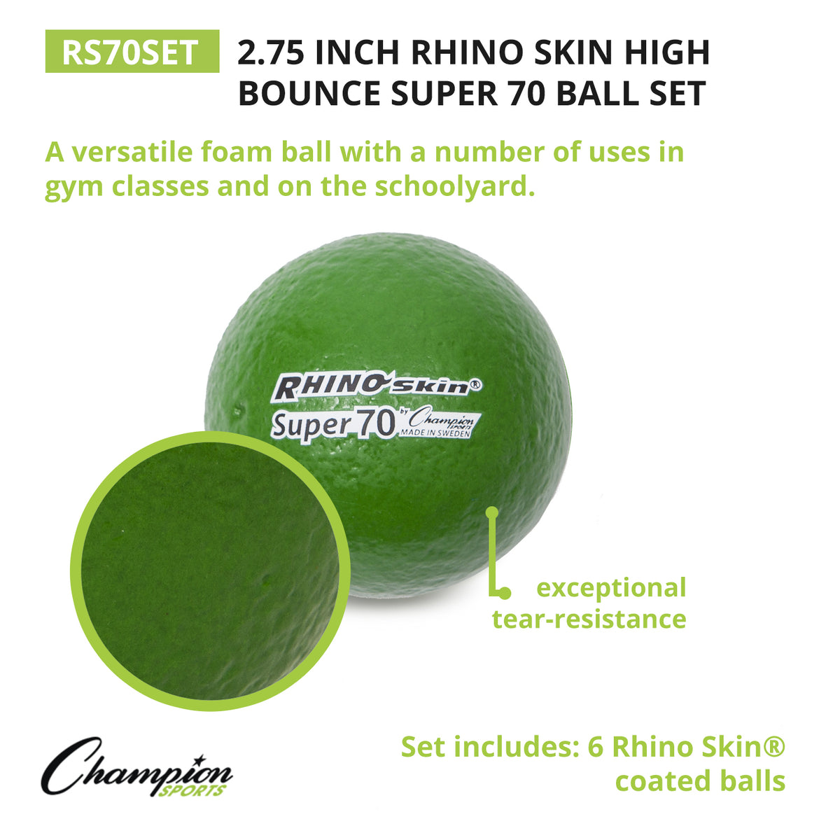 Royal Blue 6-Inch Rhino SkinÔøΩ Ultramax Foam Balls - Head Coach Sports
