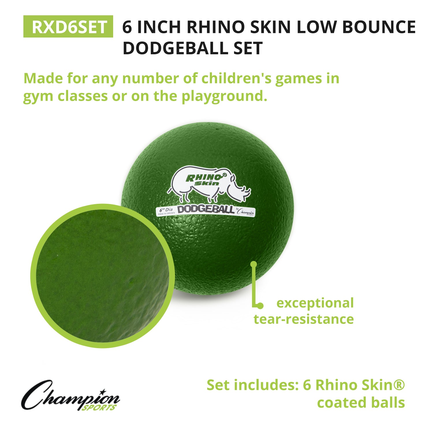 6" Dodgeball Set
