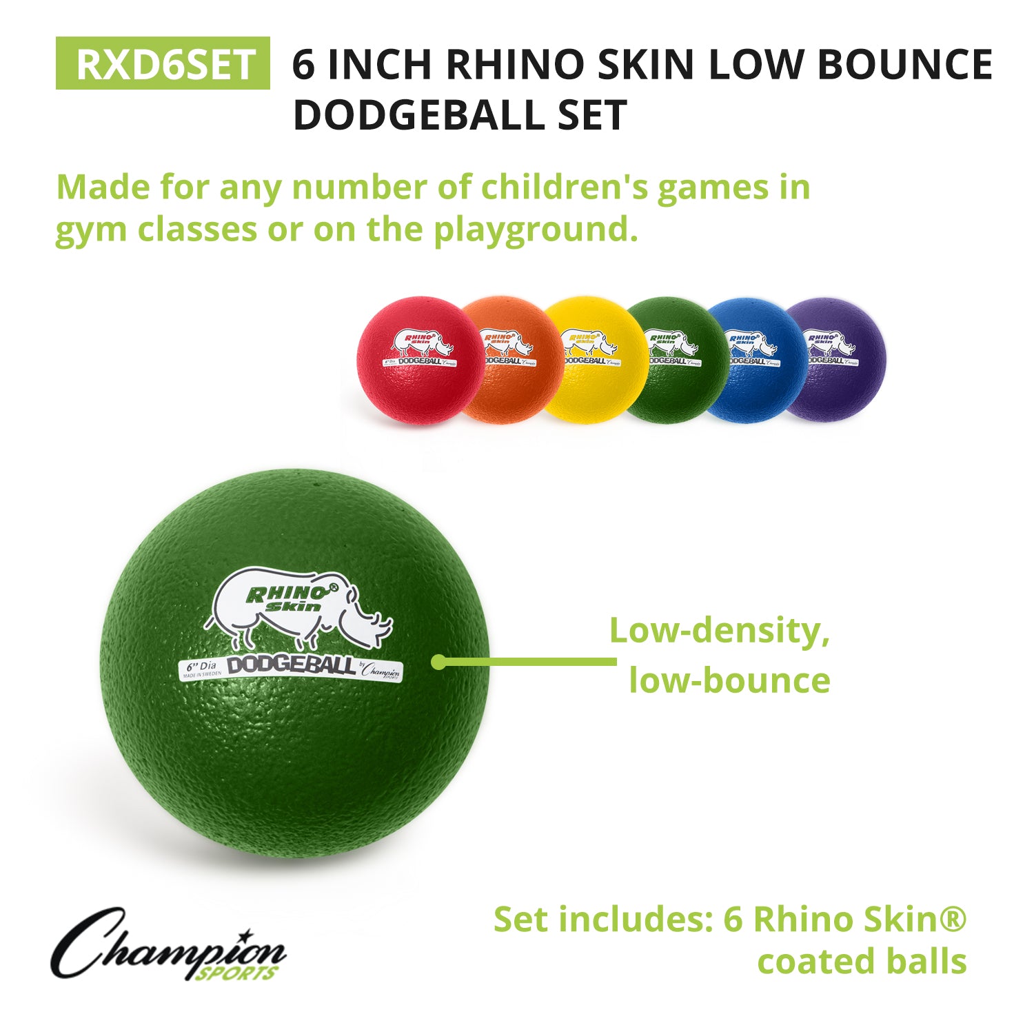 6" Dodgeball Set