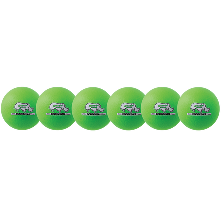 6" Neon Green Dodgeball Set