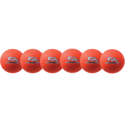 6" Neon Orange Dodgeball Set