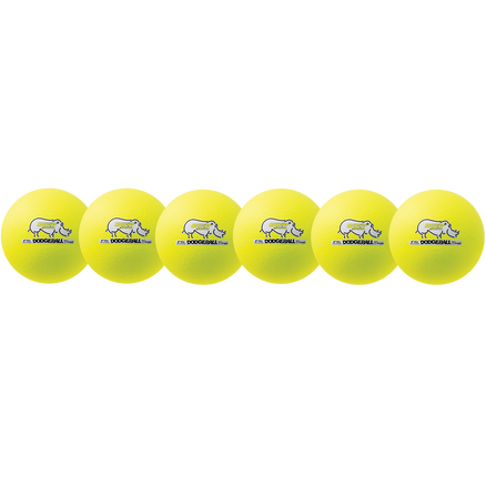 6" Neon Yellow Dodgeball Set